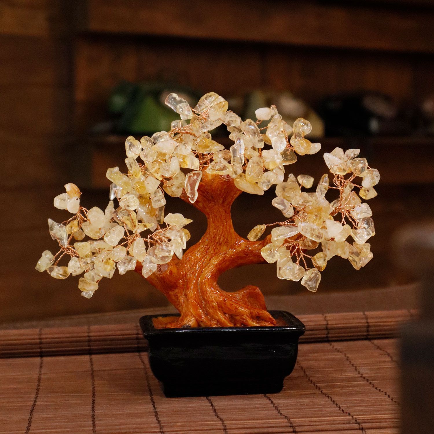 Citrine Fortune Tree -Rectangle Small Base 